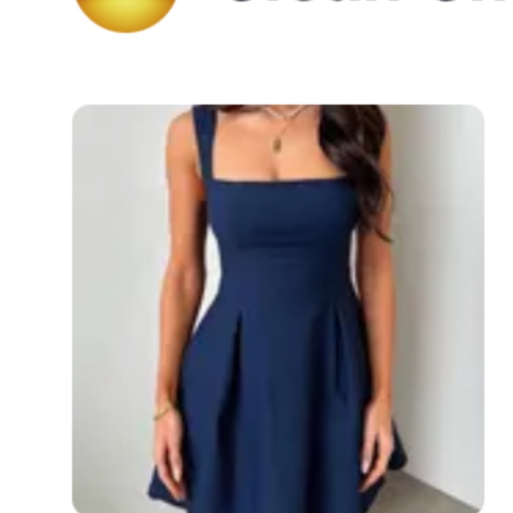 Elegant Navy Blue Dress